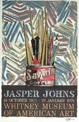 萨瓦林（惠特尼博物馆海报） Savarin (Whitney Museum Poster)，贾斯培·琼斯