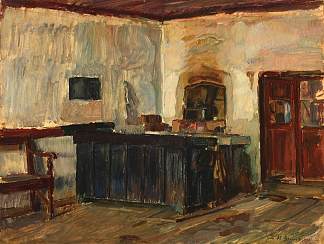 多布罗根邮局内部 Interior de poștă dobrogeană (1921)，让亚历山德鲁・斯特里亚迪