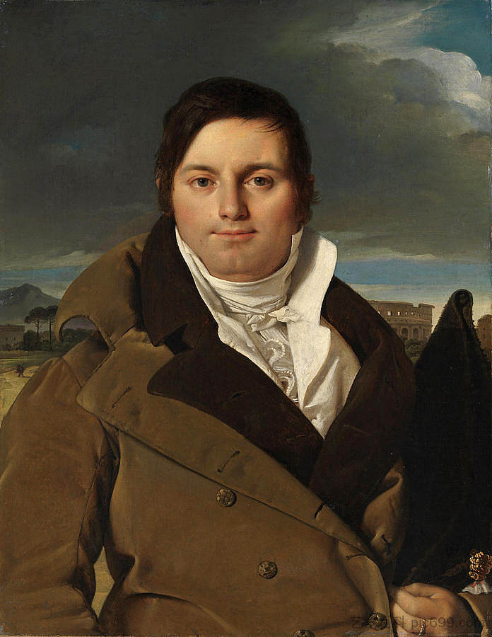 约瑟夫-安托万·莫尔泰多的肖像 Portrait of Joseph-Antoine Moltedo (c.1810)，让·奥古斯特·多米尼克·安格尔