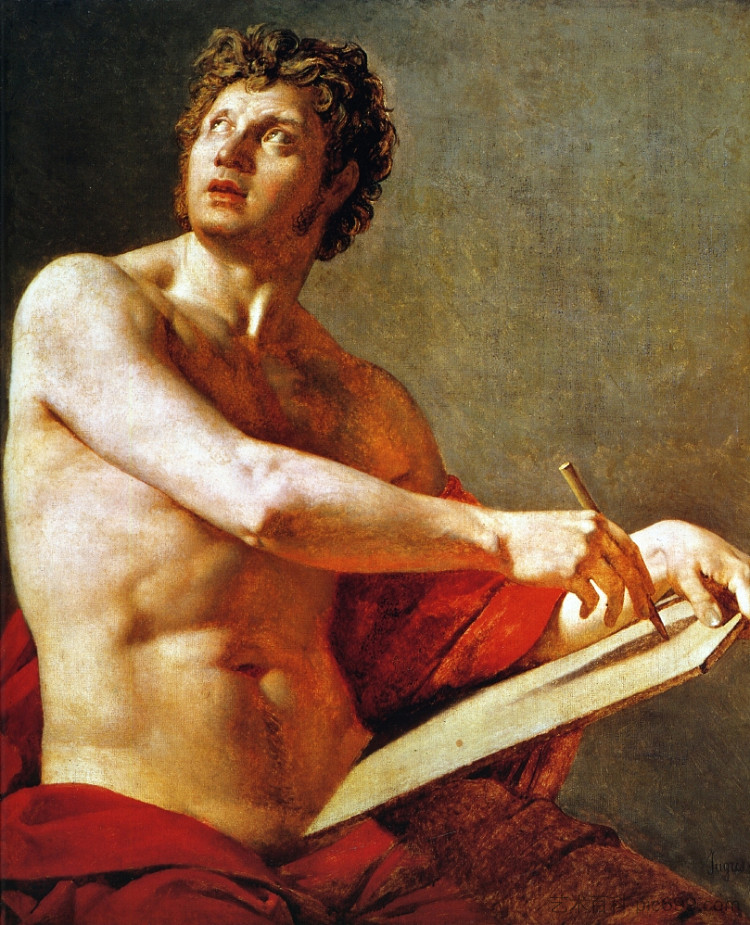 男性肛门的学术研究 Academic Study of a Male Torse (1801),让·奥古斯特·多米尼克·安格尔