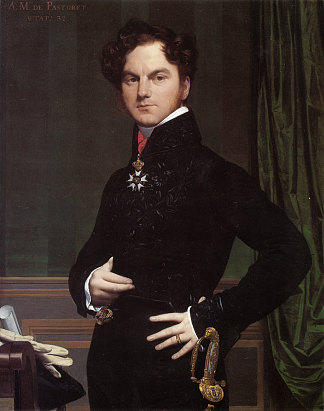 阿梅代-大卫，帕斯托雷伯爵 Amedee-David, the Comte de Pastoret (1823 – 1826)，让·奥古斯特·多米尼克·安格尔