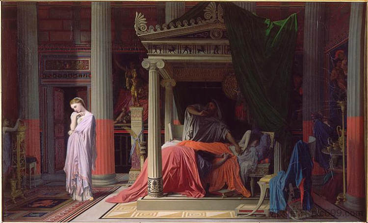 安条克和斯特拉托尼采 Antiochus and Stratonice (1840),让·奥古斯特·多米尼克·安格尔