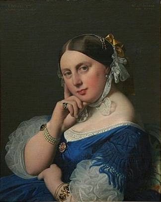 德尔芬·拉梅尔，安格尔夫人 Delphine Ramel, Madame Ingres (1859)，让·奥古斯特·多米尼克·安格尔