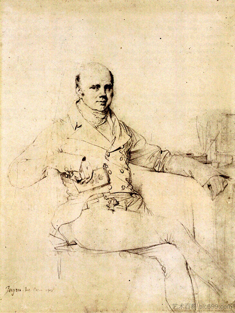 约翰·罗素,第六任贝德福德公爵 John Russel, Sixth Duke of Bedford,让·奥古斯特·多米尼克·安格尔