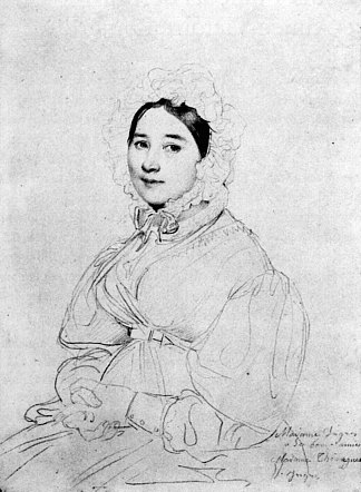 让·奥古斯特·多米尼克·安格尔夫人，原名玛德琳·沙佩勒三世 Madame Jean Auguste Dominique Ingres, born Madeleine Chapelle III，让·奥古斯特·多米尼克·安格尔