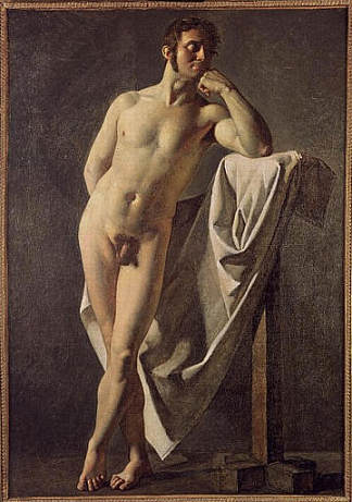 男性裸体 Male nude (1801)，让·奥古斯特·多米尼克·安格尔