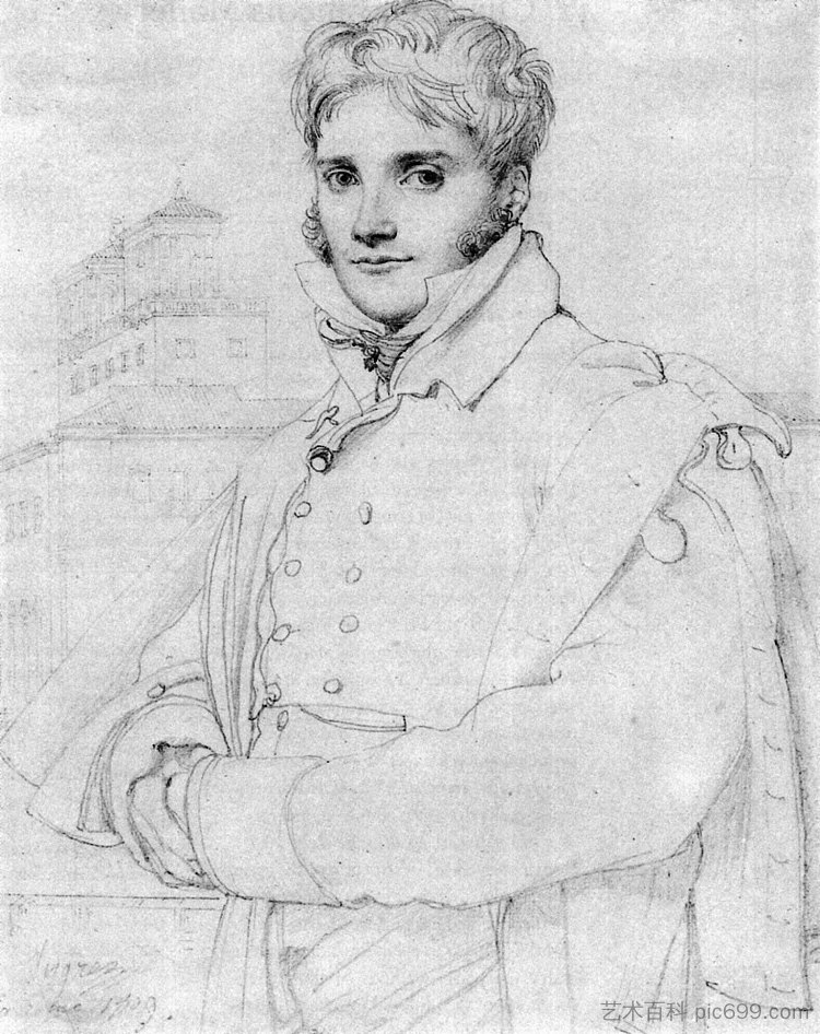 快乐的约瑟夫·金发女郎 Merry Joseph Blondel,让·奥古斯特·多米尼克·安格尔