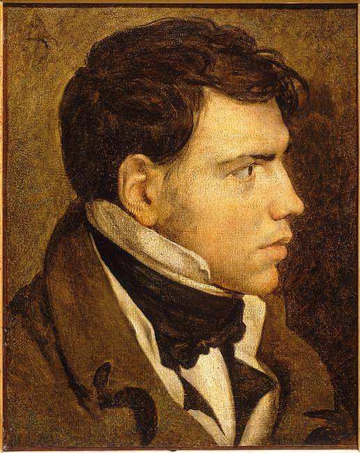 一个年轻人的肖像 Portrait of a young man，让·奥古斯特·多米尼克·安格尔