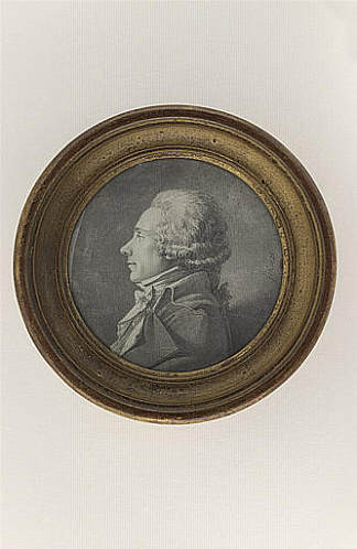 一个未知的肖像，自半身像以来，左边的轮廓 Portrait of an unknown, since the bust, left profile (1797)，让·奥古斯特·多米尼克·安格尔