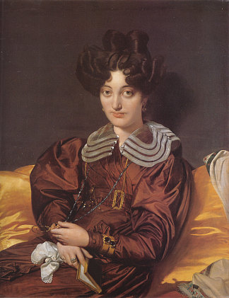 马科特·德·圣玛丽夫人的肖像 Portrait of Madame Marcotte de Sainte-Marie (1826)，让·奥古斯特·多米尼克·安格尔