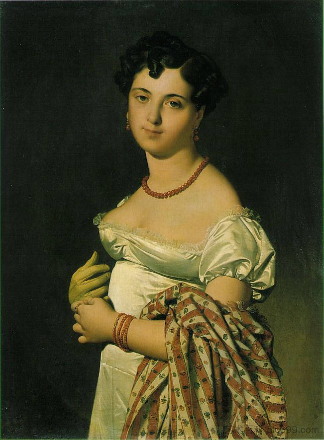 潘库克夫人的肖像 Portrait of Madame Panckoucke (1811)，让·奥古斯特·多米尼克·安格尔