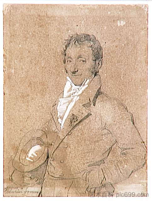 傅罗先生的肖像 Portrait of Mr. Foureau，让·奥古斯特·多米尼克·安格尔