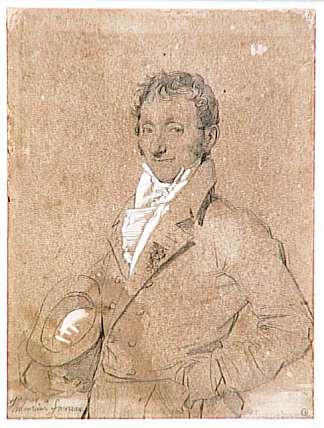 傅罗先生的肖像 Portrait of Mr. Foureau，让·奥古斯特·多米尼克·安格尔