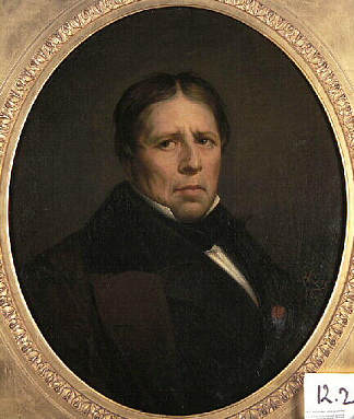 自画像 Self-Portrait (1858)，让·奥古斯特·多米尼克·安格尔
