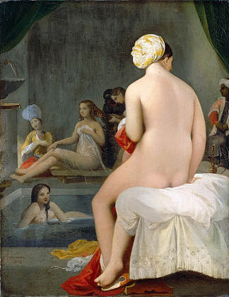 小浴场 The Small Bather (1828)，让·奥古斯特·多米尼克·安格尔