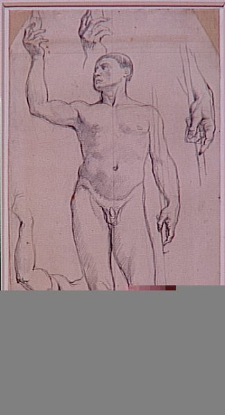 为圣雷米裸体学习 Study naked for St. Remy，让·奥古斯特·多米尼克·安格尔