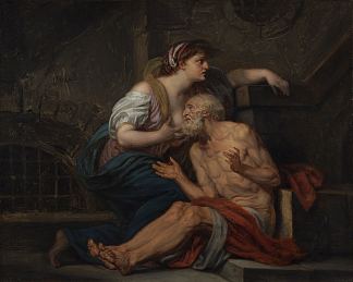 罗马慈善 Roman Charity (c.1767)，让·巴蒂斯特·格勒兹