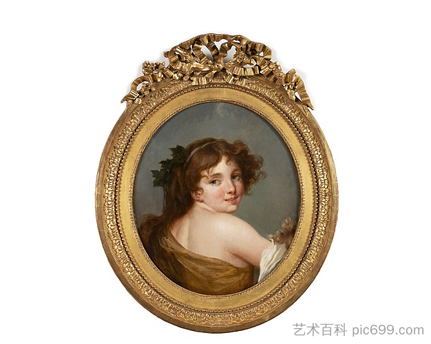 酒神肖像 Portrait of a bacchante，让·巴蒂斯特·格勒兹