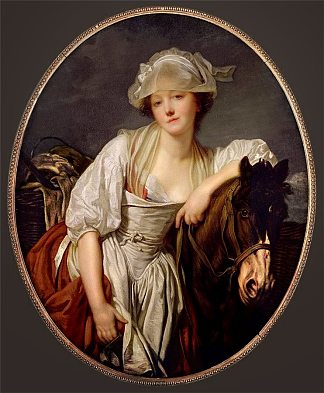 挤奶女仆 The Milkmaid (1780)，让·巴蒂斯特·格勒兹