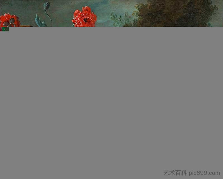 猫和小猫,狗和鹦鹉 Chatte et chaton, et Chien et perroquet (1737),让·巴普蒂斯特·乌德里