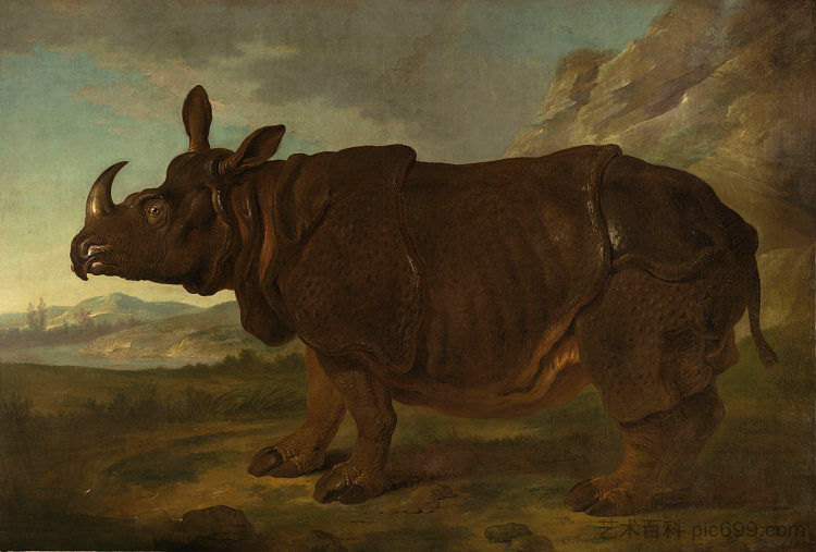 犀牛克拉拉 Clara the Rhinoceros (1749; Paris,France  )，让·巴普蒂斯特·乌德里