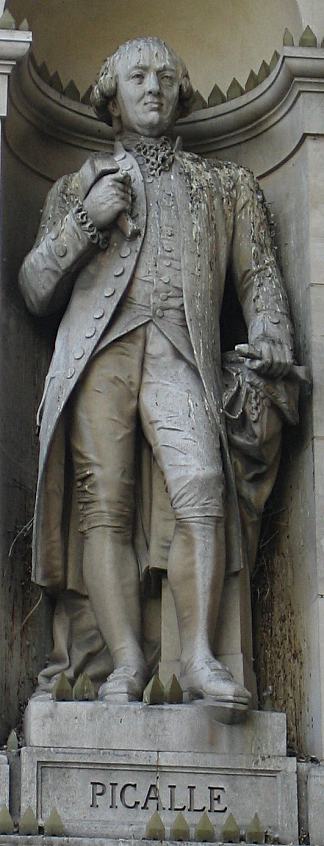 巴黎市政厅的雕像 Statue in the Hôtel De Ville of Paris，让-巴蒂斯特·皮加勒