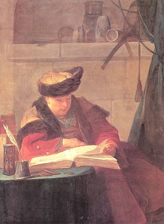 实验室里的化学家（哲学家讲课） A Chemist in his Laboratory  (A Philosopher giving a Lecture) (1734)，让·巴蒂斯·西美翁·夏尔丹
