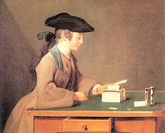 纸牌屋 The House of Cards (1736 – 1737)，让·巴蒂斯·西美翁·夏尔丹