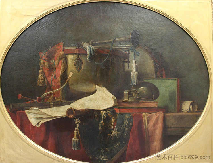 军乐乐器 The instruments of military music (1767),让·巴蒂斯·西美翁·夏尔丹