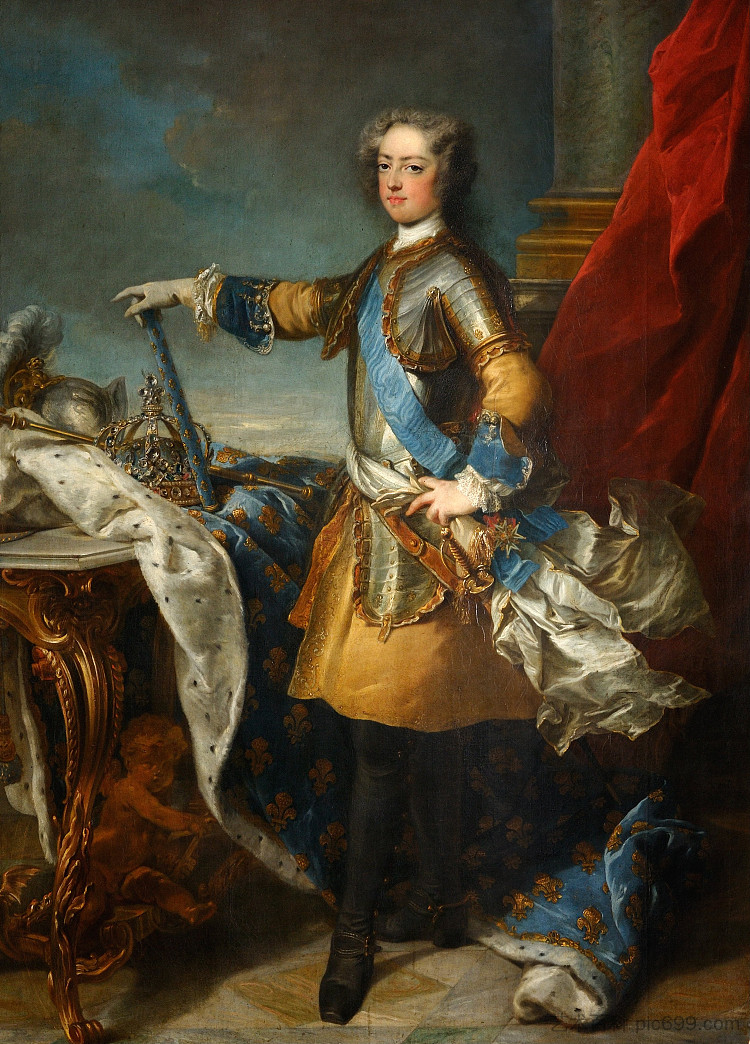 路易十五，法国和纳瓦拉国王 Louis XV, Roi De France Et De Navarre (c.1723)，让-巴蒂斯特·范卢