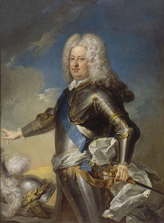 波兰国王和立陶宛大公斯坦尼斯拉夫·列辛斯基的肖像 Portrait of Stanislav Leshchinsky , King of Poland and Grand Duke of Lithuania (1728)，让-巴蒂斯特·范卢