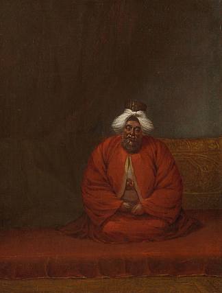 穆夫提，宗教事务负责人（可能是阿卜杜拉·埃芬迪的肖像） The Mufti, Head of Religious Affairs (Probably the portrait of Abdullah Efendi) (c.1727 – c.1730)，让·巴蒂斯特·范莫尔