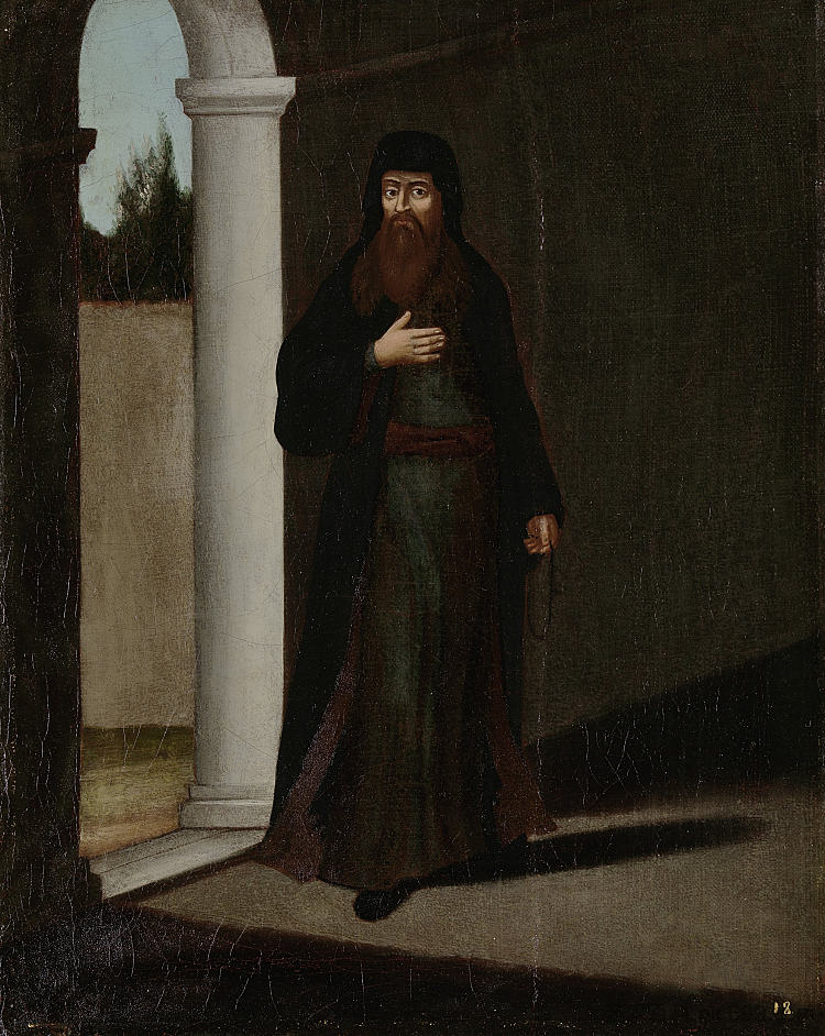 希腊神职人员 Greek Clergyman (c.1700 - c.1737)，让·巴蒂斯特·范莫尔