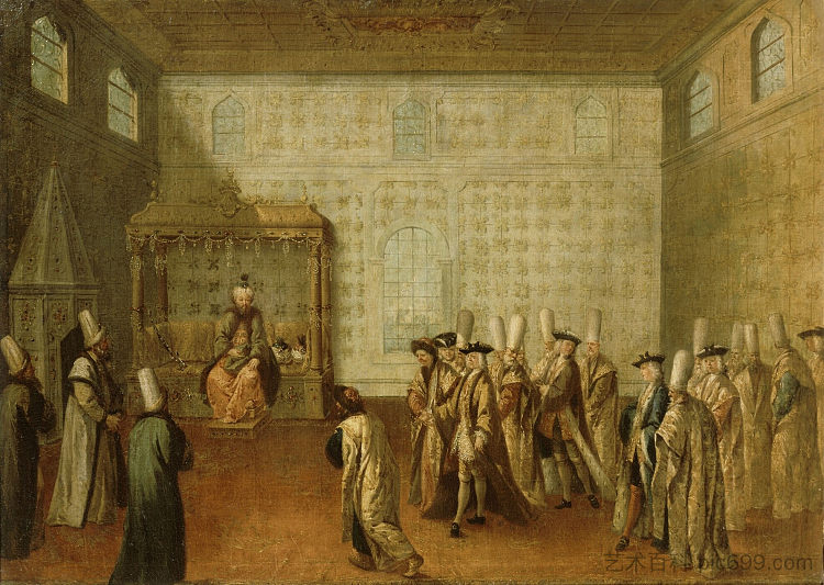 接待法国大使 Reception of the French ambassadors (1699)，让·巴蒂斯特·范莫尔