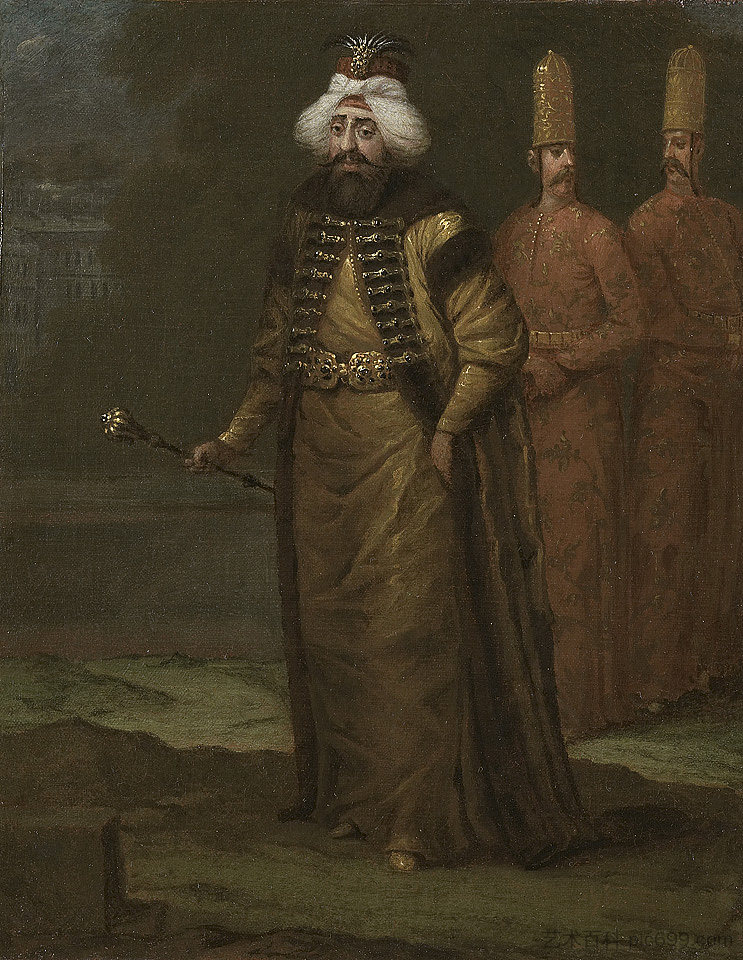 苏丹艾哈迈德三世 Sultan Ahmed III (c.1703 - c.1717)，让·巴蒂斯特·范莫尔