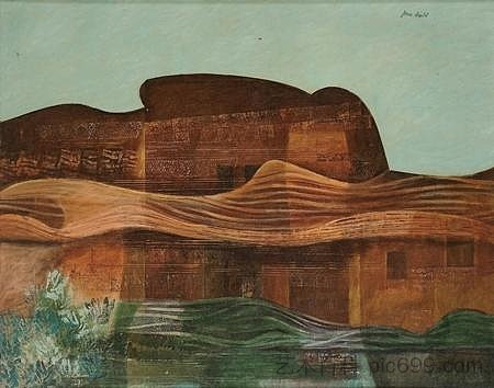 沙漠景观 Desert Landscape，吉恩·戴维