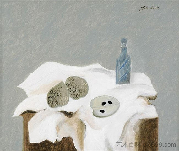 白色桌布上的静物 Still Life on a White Tablecloth，吉恩·戴维