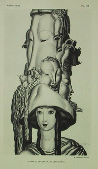 装饰板 Panneau Decoratif (1928)，尚·杜帕