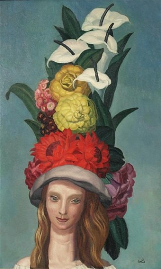 戴花帽的女人 Woman with Flowered Hat，尚·杜帕