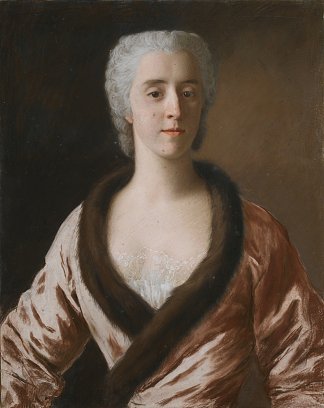 一位女士的肖像 Portrait of a lady，让-艾蒂安·利奥塔尔