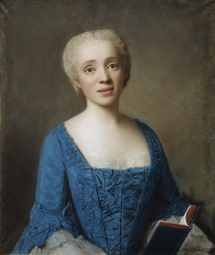 玛丽-罗斯·德·拉兰·德·凯尔卡迪奥·德·罗什福尔 Marie-Rose de Larlan de Kercadio de Rochefort (1750)，让-艾蒂安·利奥塔尔