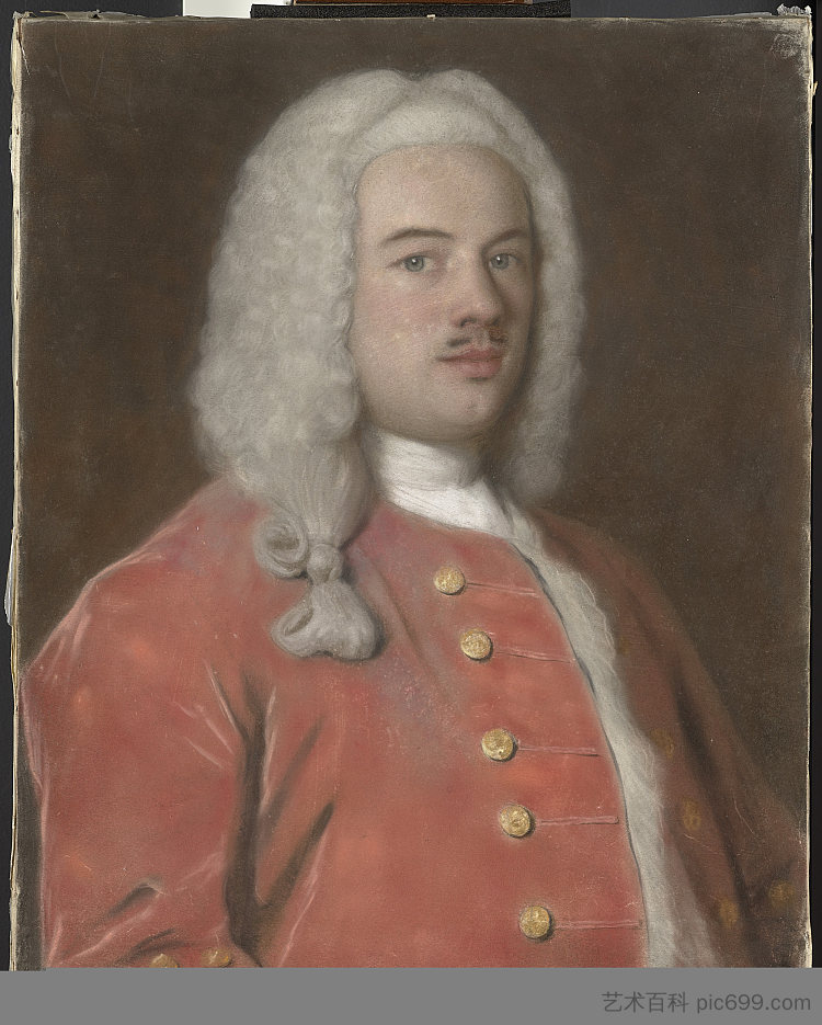 科内利斯·卡尔科恩的肖像 Portrait of Cornelis Calkoen (c.1738 - c.1742)，让-艾蒂安·利奥塔尔