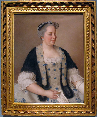 奥地利皇后玛丽亚·特蕾莎的肖像 Portrait of the empress Maria Theresa of Austria (1762)，让-艾蒂安·利奥塔尔