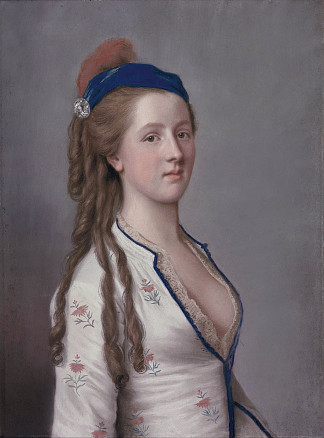 安·萨默塞特夫人，北安普敦伯爵夫人（约14岁） Lady Ann Somerset, Countess of Northampton (at the Age of About 14)，让-艾蒂安·利奥塔尔