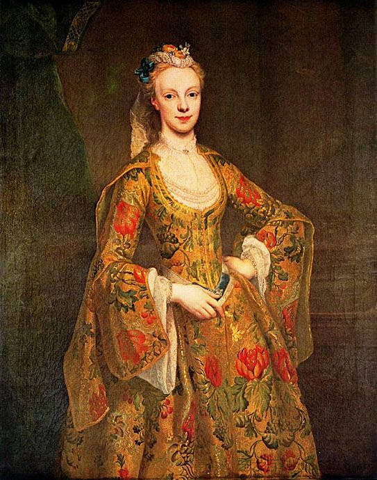 庞森比夫人，原名卡罗琳·卡文迪什，穿着威尼斯服装 Lady Ponsonby, née Caroline Cavendish in Costume Veneziano (1742 - 1743)，让-艾蒂安·利奥塔尔