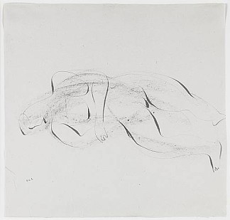斜倚的裸体 Nu couché (1944)，让·福特里尔