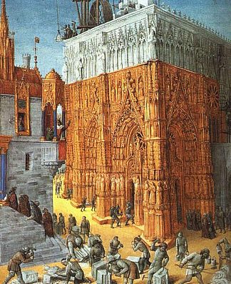 耶路撒冷圣殿的建造 Building of the Temple of Jerusalem (c.1470)，让·富盖