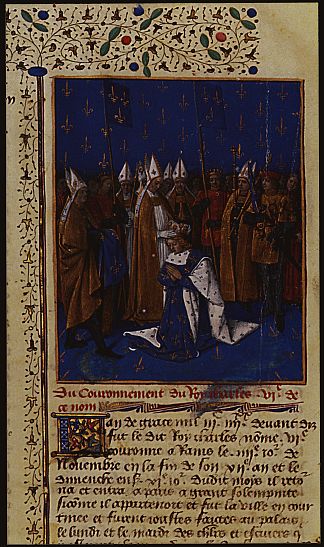 1380年查理六世在兰斯加冕 Coronation of Charles VI in 1380 in Reims (1455 – 1460)，让·富盖
