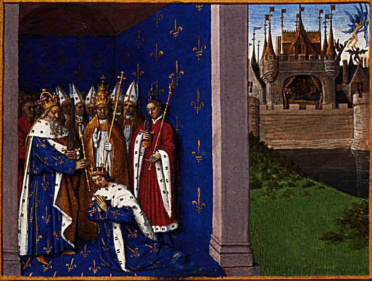 虔诚的路易加冕 Coronation of Louis the Pious (1455 - 1460)，让·富盖