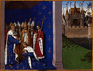 虔诚的路易加冕 Coronation of Louis the Pious (1455 – 1460)，让·富盖